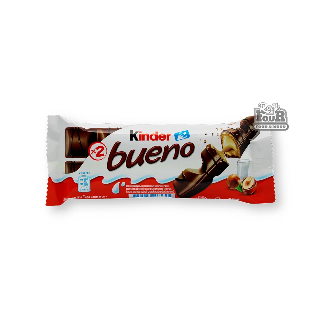 Վաֆլի «Kinder bueno» պատված կաթնային շոկոլադով 43գ(2x21.5գ)
